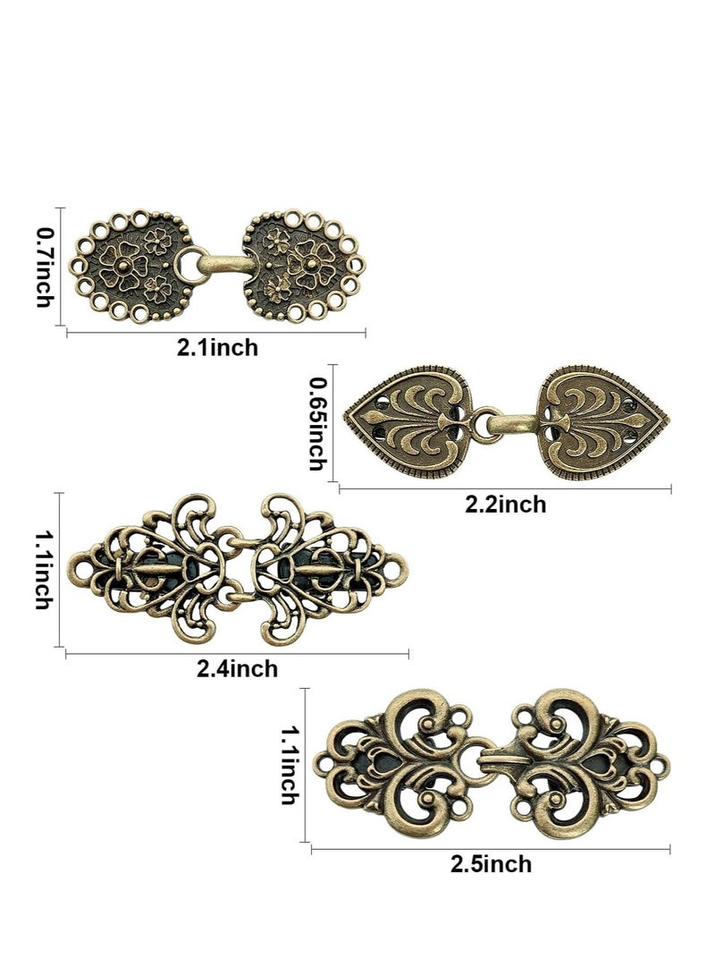 Oasisgalore Dress Sweater Shawl Clips for Women, Vintage Cardigan Clip, Girls Brooch Clips for Clothing Pack of Four.  - Image 2