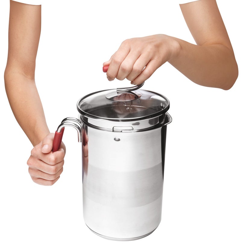 Kuhn Rikon 4th Burner Pot with Glass Lid and Steam basket 12 cup - Image 3