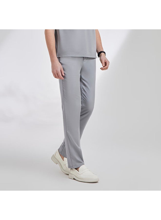 YOUNGOR Yagor spring/summer Men's Ice Silk Thin Long Pants Light Grey Gcsx323005ewa 180/80a - Image 2