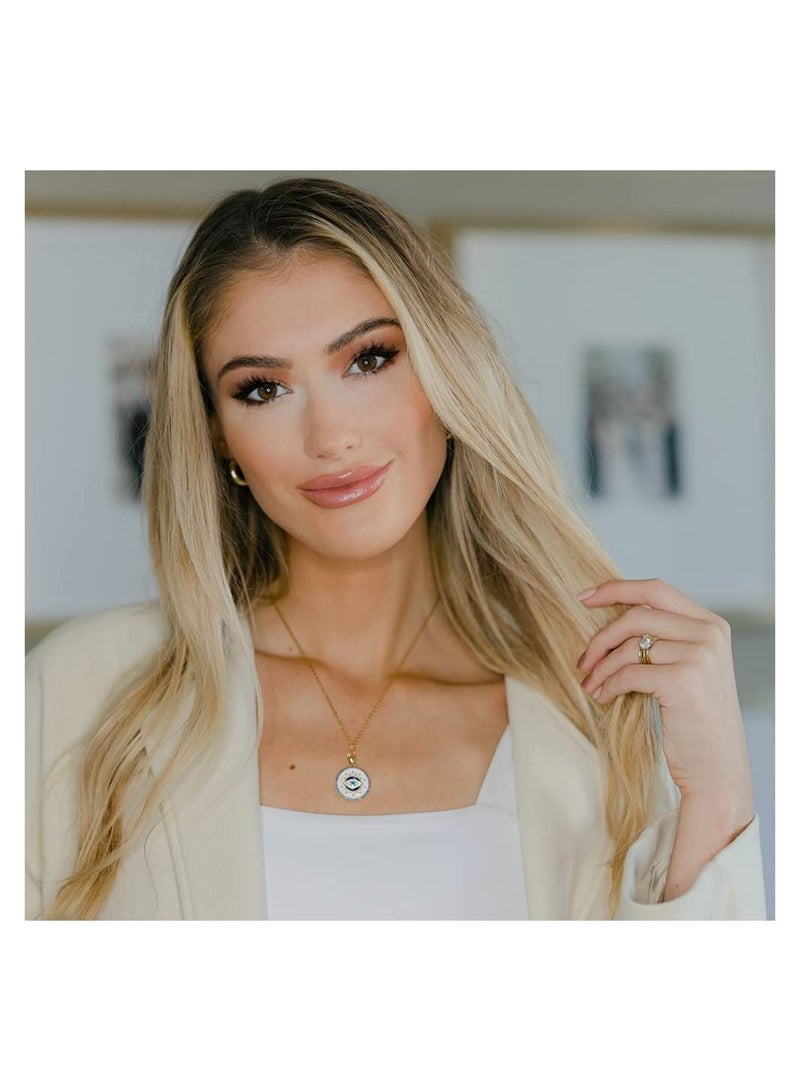 SYOSI Evil Eye Necklace Handmade Female Evil Eye Jewelry Necklace Pendant Lucky Amulet - Image 3