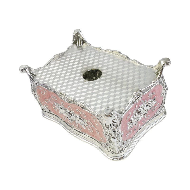 Geesatis Tissue Box Cover, Rectangle Tissue Box Holder, Rectangular Napkin Facial Tissues Holder for Bathroom Toilet Bedroom Living Room Table Desk Office Dresser, 1 Pcs Pink 7.5''x5''x4'' - Image 4