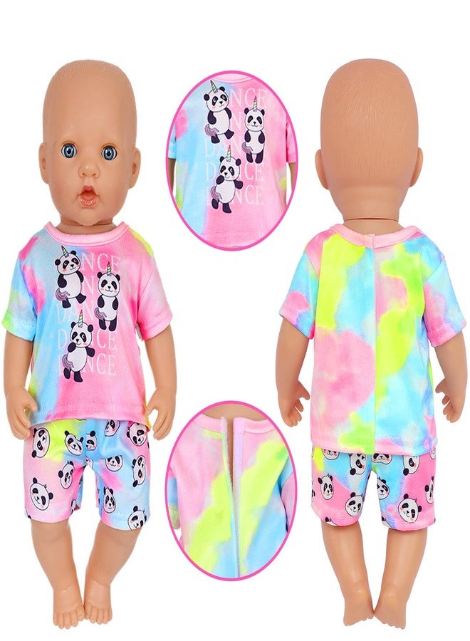 Ecore Fun Girl Doll Clothes, 5 Set 16-18 Inch Baby Doll Clothes and Accessories -Doll Animal Outfits Gift-Tops and Pants - Image 5
