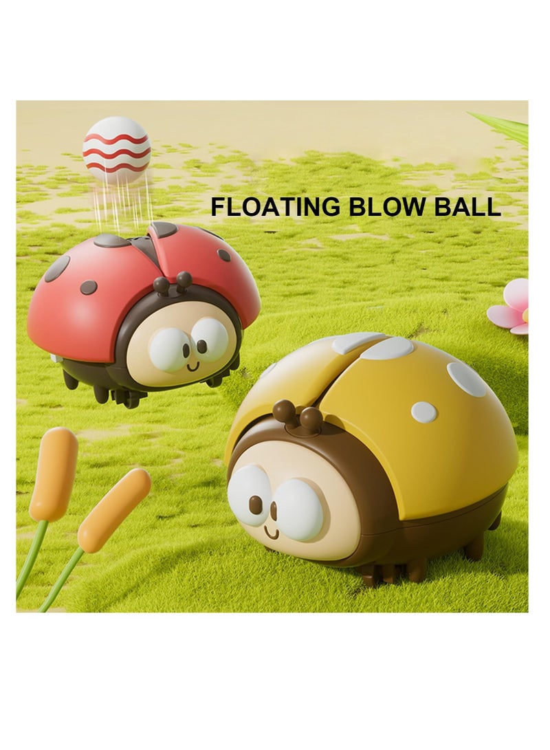 Excefore Children's Ladybug Hover Ball Toy, Sensory Flying Orb Ball Toys, Interactive Floating Ball Toy, Fine Motor Skills Toy for Kids, Educational Ball Blowing Toy, Montessori Toys Educational Toys - Image 2