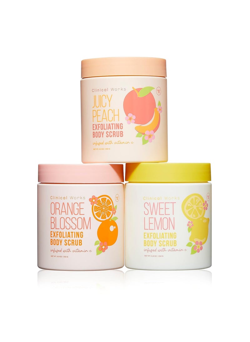 Clinical Works Body Scrub Trio 
