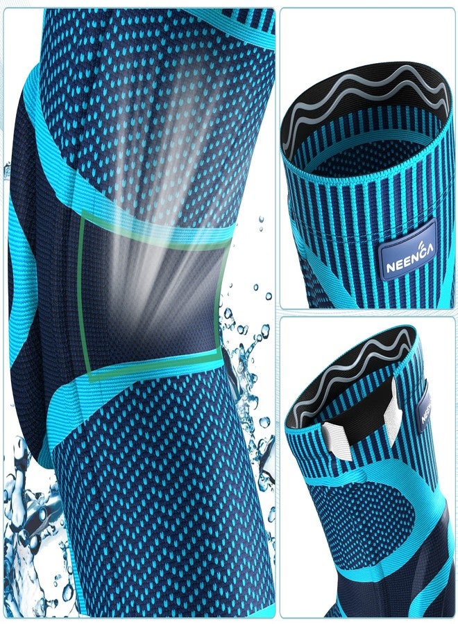 NEENCA Knee Brace,Knee Compression Sleeve Support with Patella Gel Pad & Side Spring Stabilizers,Medical Grade Knee Protector for Running,Meniscus Tear,Arthritis,Joint Pain Relief,ACL,Injury Recovery - Image 3