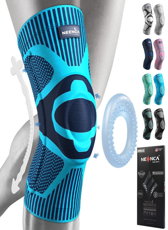 NEENCA Knee Brace,Knee Compression Sleeve Support with Patella Gel Pad & Side Spring Stabilizers,Medical Grade Knee Protector for Running,Meniscus Tear,Arthritis,Joint Pain Relief,ACL,Injury Recovery - Image 1