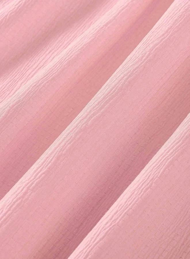 Take Two  Girls Pink Ruffled Sleeve Buttoned Dress for Women | Best Price UAE