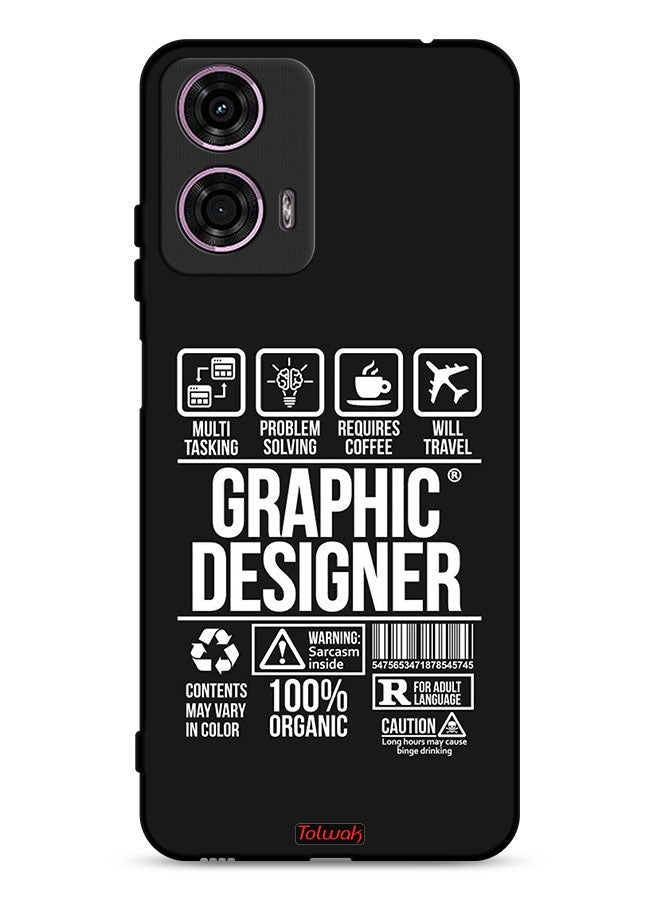 Tolwak Motorola Moto G24 4G Protective Case Cover Graphic Designer Sticker - Image 1
