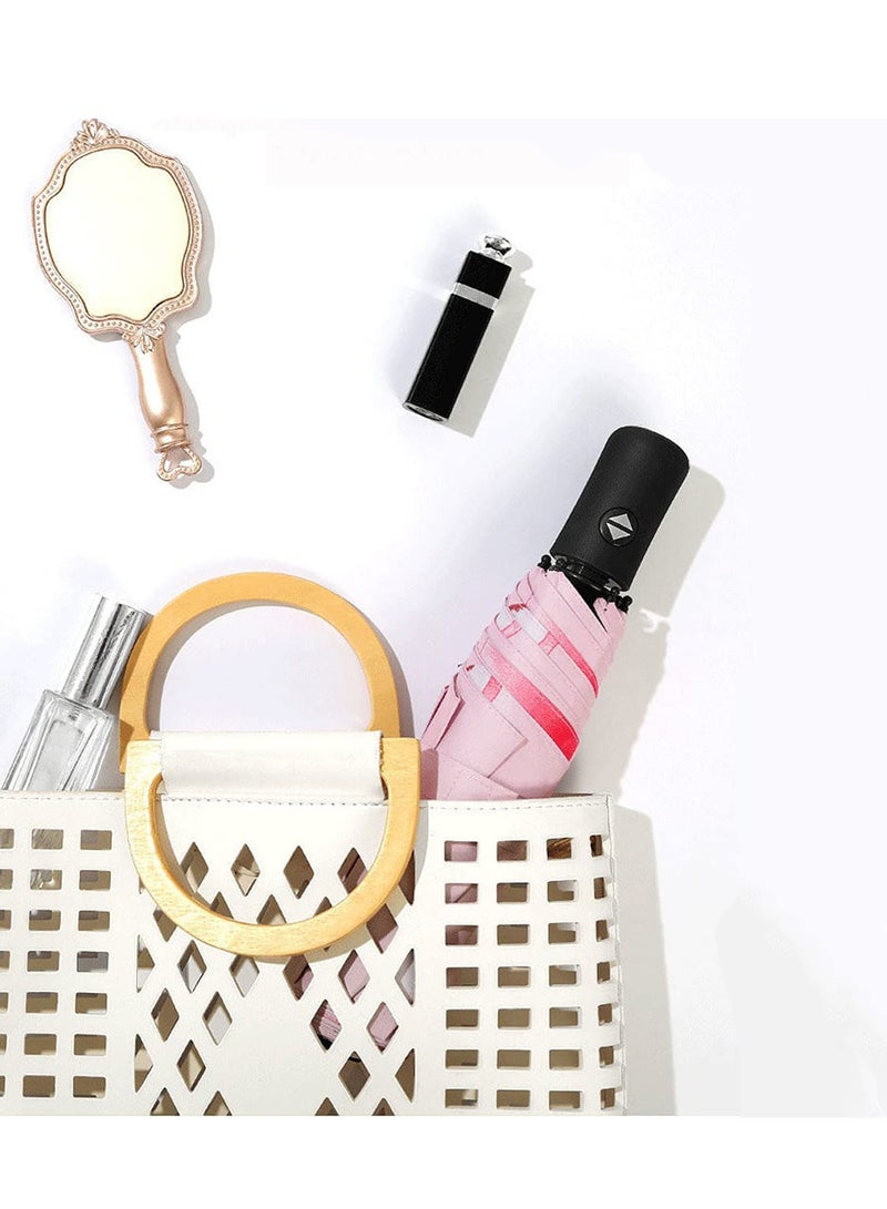 SYOSI مظلات قابلة للطي أوتوماتيكيًا من سلسلة Fruits، مقاومة للمطر والشمس والرياح وخفيفة الوزن ومحمولة للسفر ومظلة واقية من أشعة الشمس فوق البنفسجية ومظلة قابلة للطي مدمجة تفتح وتغلق تلقائيًا قابلة للطي مدمجة للنساء والرجال - Image 2