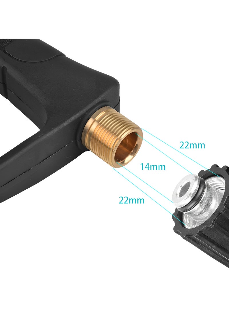 Bukela Pressure Washer Kit High Pressure Cleaning Gun Portable Handheld Car Washer Foam Gun Car Wash Spray Jet Bottle Household Washing Sprayer with 5 Spray Nozzles - Image 4