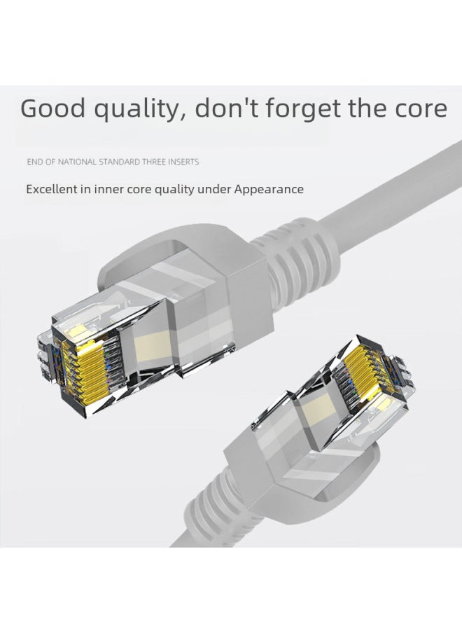 Generic Five Kinds Of 100 Megabyte Network Cable Six Kinds Of Gigabit Broadband Router Finished Network Jumper Home Computer Network Cable-Color:Five Kinds Of Yellow (foot Rice Copper Clad Aluminum)-Line Le  - Image 5