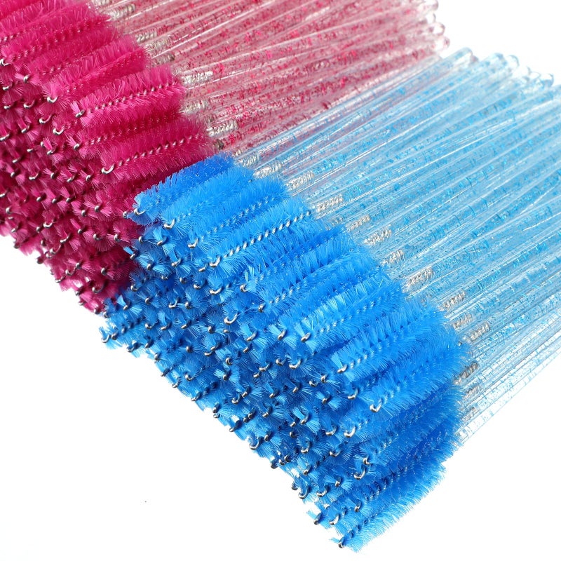 Skylety 1000 Pcs Disposable Mascara Wands Bulk Mascara Eyelash Brush Spoolies Makeup Applicator Eyelash Wands for Eye Lash Extension, Eyebrow Comb, 3.9 x 0.2 x 0.3 Inch (Colorful,Glitter) - Image 5