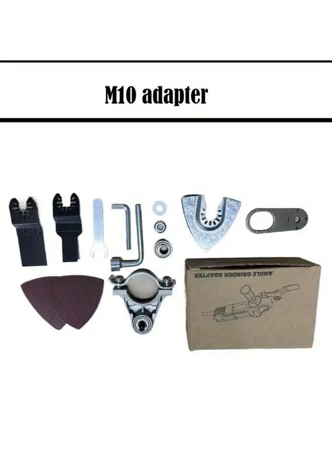 M10 Triangle Disc Angle Grinder Adapter Stainless Steel Multifunctional Tool Kit - Image 1
