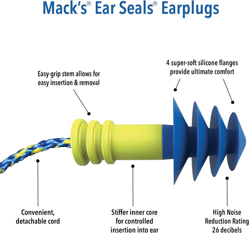 Mack's Shooting Earplugs with Cord - Image 2
