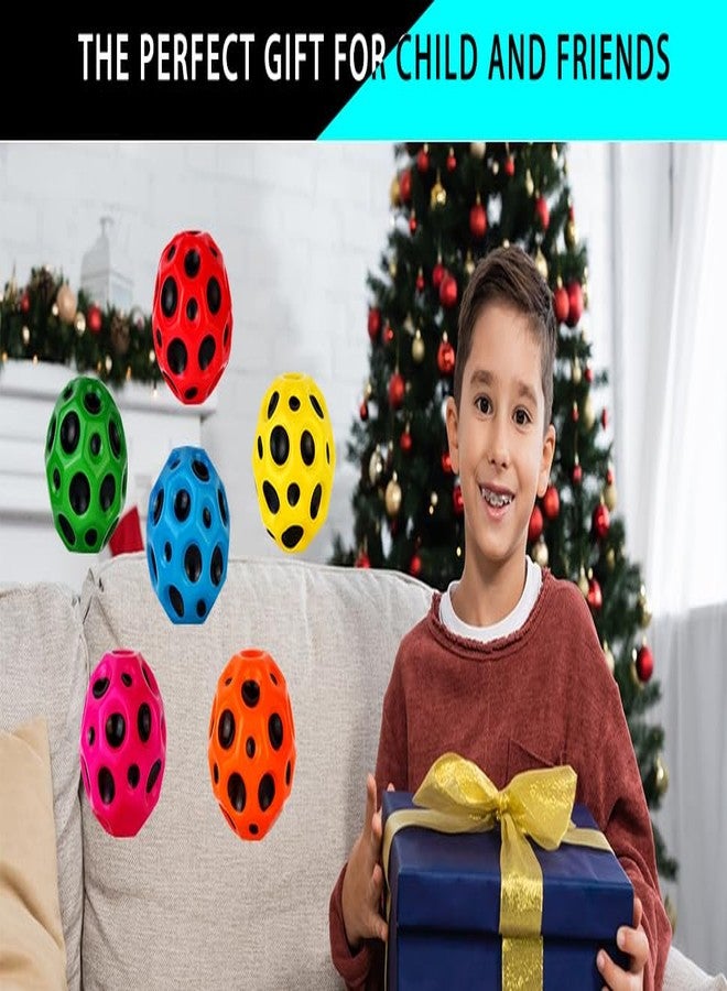 4NEwBiES® Moon Balls High Bounce Rubber Balls for Kids, Crazy Bouncing Outdoor Fun Toy for Boys & Girls Ages 1-5 Years, Multicolor (Set of 3) - Image 4