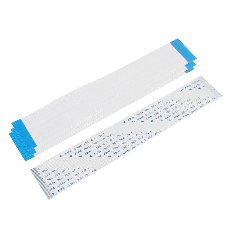 uxcell كابل فلات مرن uxcell A نوع 4 قطع 60V، AWM 20624 80C VW-1 كابل شريطي FFC 50 دبوس 150 مم طول - Image 2