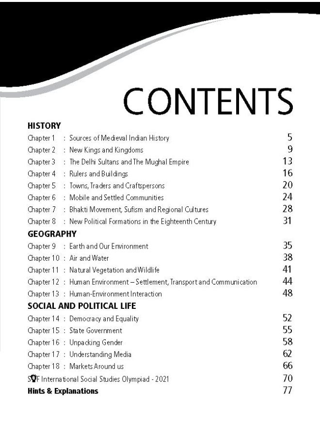 International Social Studies Olympiad (ISSO) Work Book for Class 7 - Chapterwise MCQs, Previous Years Solved Paper & Achievers Section - ISSO Olympiad Books For 2022-2023 Exam  - Image 2