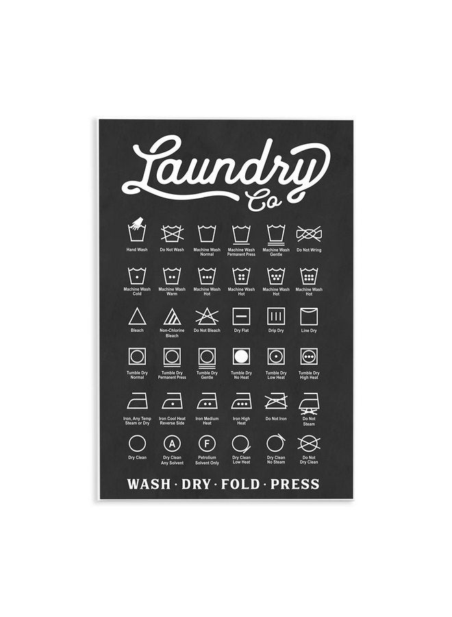 Stupell Industries Laundry Business Symbols Chart Simple Shapes - Image 1