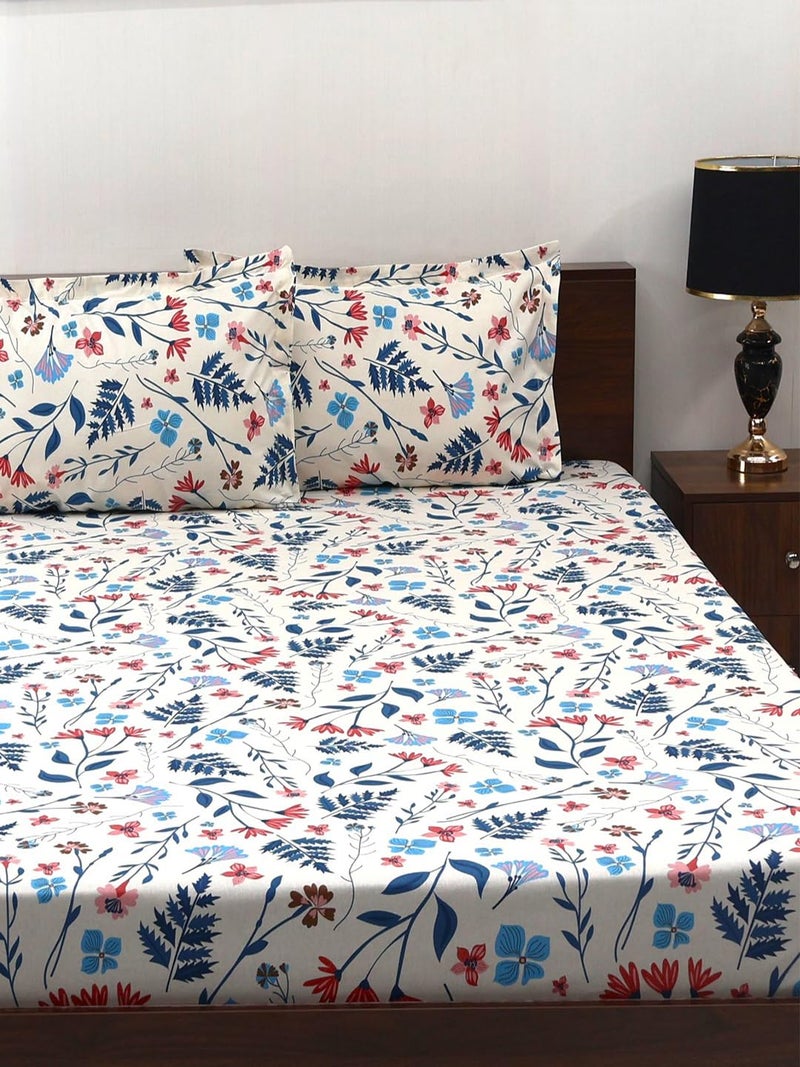 Bombay Dyeing Epigram Collection Queen Size Bedsheet 120 TC, 100% Pure Cotton Premium Bedsheet with 2 Pillow Covers | 2.24 M X 2.54 M | - Image 2