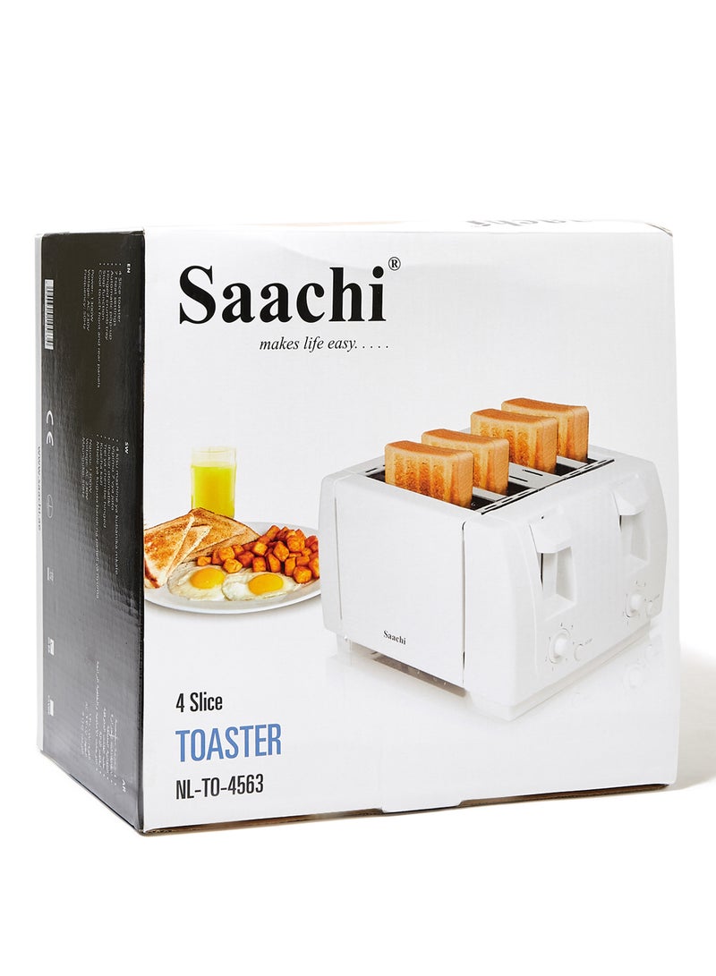 Saachi 4-Slice Toaster 1300 W NL-TO-4563-WH White - Image 4