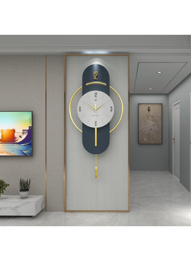Bliss Vie BLISS VIE wall clock, nordic, modern, elegant, decorative, large, living room wall clock, bedroom wall clock, office hotel, home decor (1-X_Large)  - Image 1