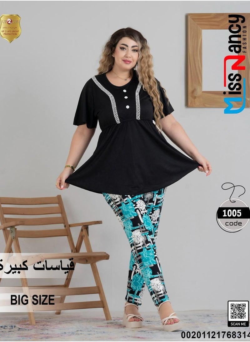 ماركة غير محددة بيجامه حريمى مقاسات كبيره 