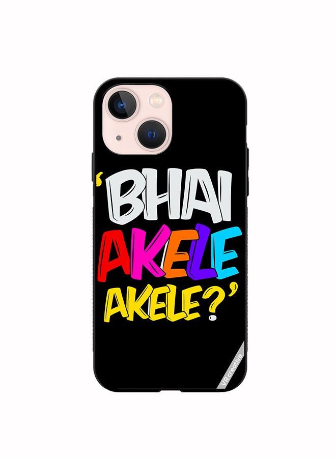 VR CREATIVE Protective Case Cover For Apple iPhone 14 Bhai Akele Akele Design Multicolour - Image 1