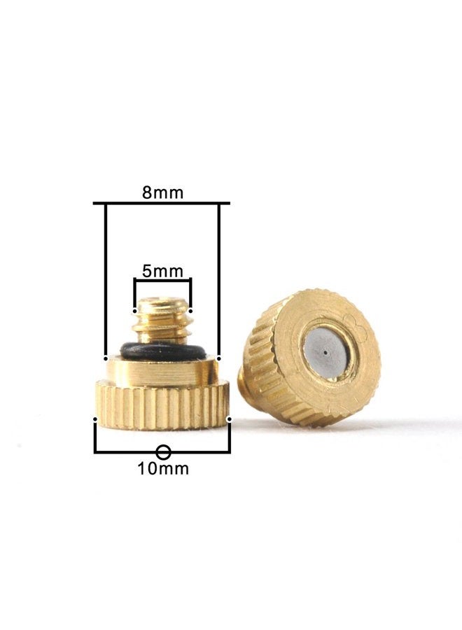 Aootech Brass Misting Nozzles for Outdoor Cooling System 22 pcs,0.012" Orifice (0.3 mm) 10/24 UNC  - Image 2
