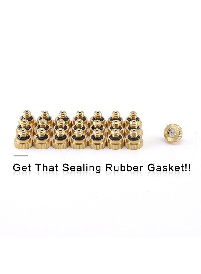 Aootech Brass Misting Nozzles for Outdoor Cooling System 22 pcs,0.012" Orifice (0.3 mm) 10/24 UNC  - Image 5