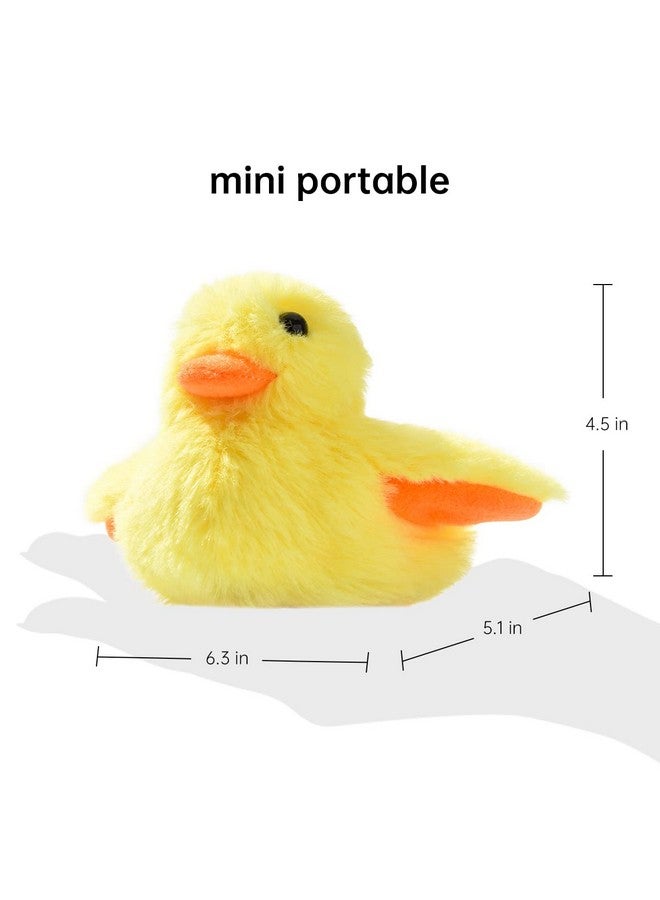 Petgravity Flapping Wings Cat Toys - Interactive Squeaking Catnip Toys for Cats with Real Chirping Duck Sound - Fun Kitty Kitten Catnip Toys for Cat Exercise - Plush Duck - Image 2
