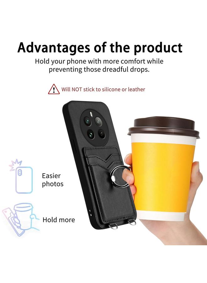 S-TOP Case For Realme 12+ 5G India / P1 5G India R20 Ring Card Holder Phone Case - Image 3