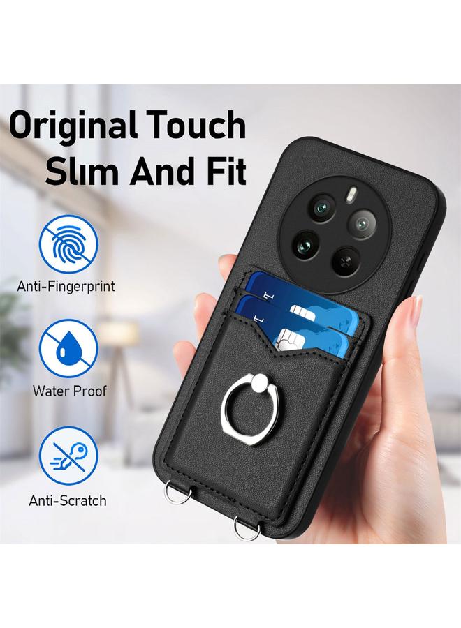 S-TOP Case For Realme 12+ 5G India / P1 5G India R20 Ring Card Holder Phone Case - Image 5
