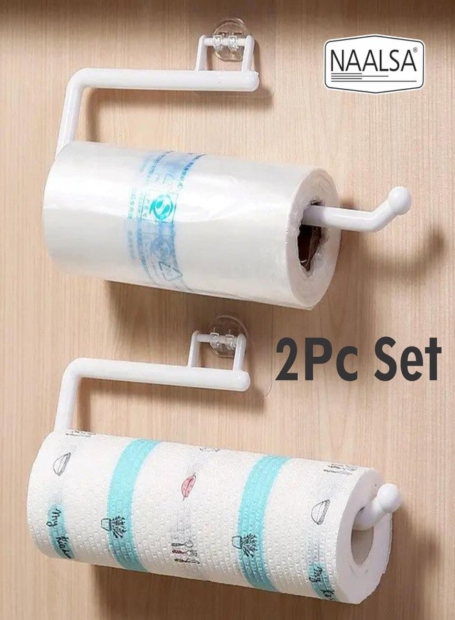 NAALSA KITCHROL 2PC Kitchen Roll Holder, Tissue Roll Paper Holder, Paper Towel Holder for Home, Paper Roll Dispenser for Bathroom and Dining Table - Image 2