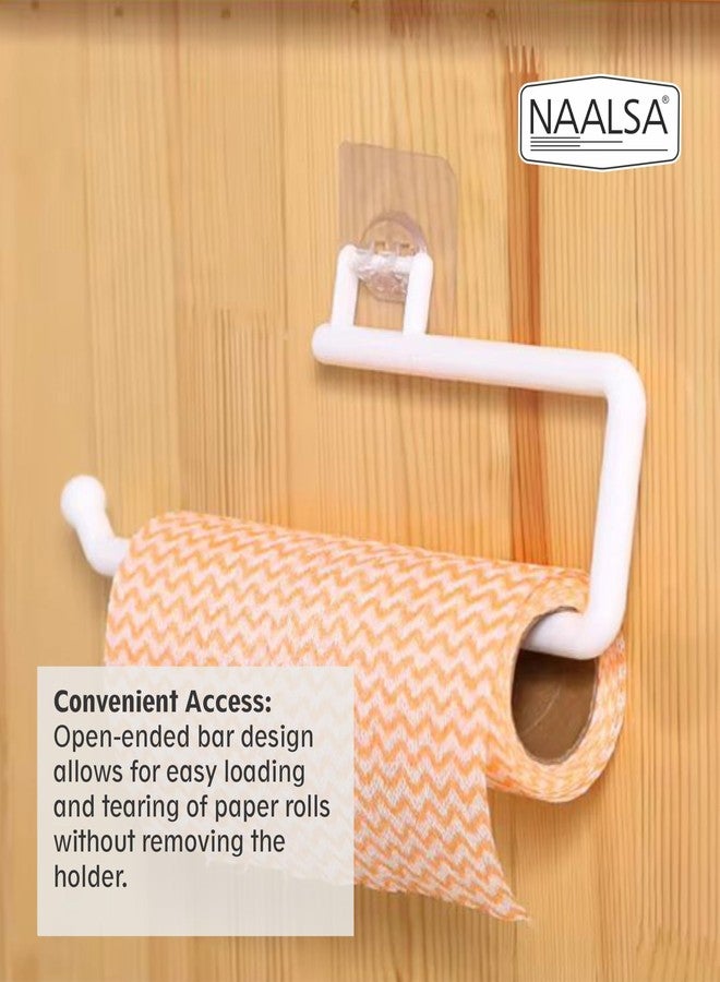 NAALSA KITCHROL 2PC Kitchen Roll Holder, Tissue Roll Paper Holder, Paper Towel Holder for Home, Paper Roll Dispenser for Bathroom and Dining Table - Image 4