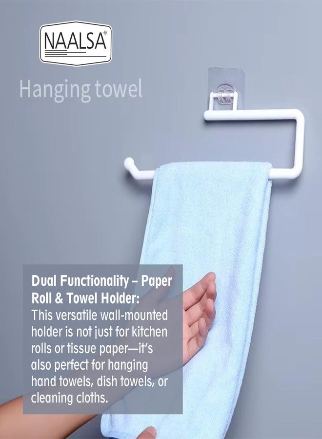 NAALSA KITCHROL 2PC Kitchen Roll Holder, Tissue Roll Paper Holder, Paper Towel Holder for Home, Paper Roll Dispenser for Bathroom and Dining Table - Image 5