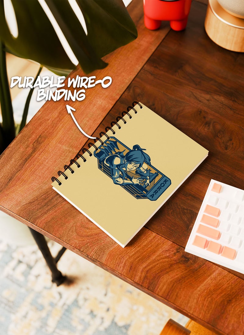 LOUD UNIVERSE The Legend of Korra Jar The Legend of Korra Lined Writing Journal Art Deco Style Wirebound Spiral Notebook Avatar Korra Anime Manga Series-American Anime - Image 3