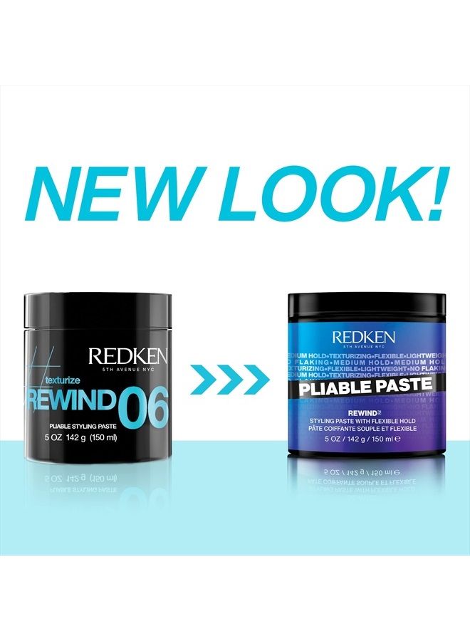 REDKEN معجون تصفيف الشعر من ريدكن بليبل | ثبات مرن | يضيف قوام خفيف ومرن ورطوبة | لمسة طبيعية | بدون تقشر | تحكم متوسط في الثبات | لجميع أنواع الشعر | 5 أونصات - Image 2