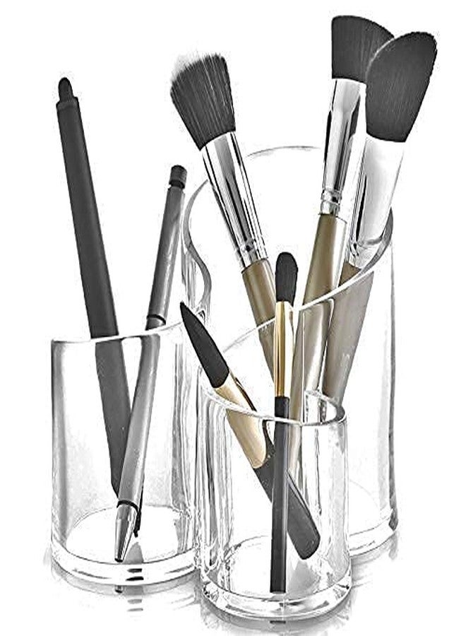 Sukhrup Acrylic Material S Shape Cosmetic Transparent Luxury Makeup Organizer For Woman | Lipstick Holder | Nail Polish | Eyebrow Pencil Storage Box | Display Stand Holder | Stationary Holder Home - Image 1