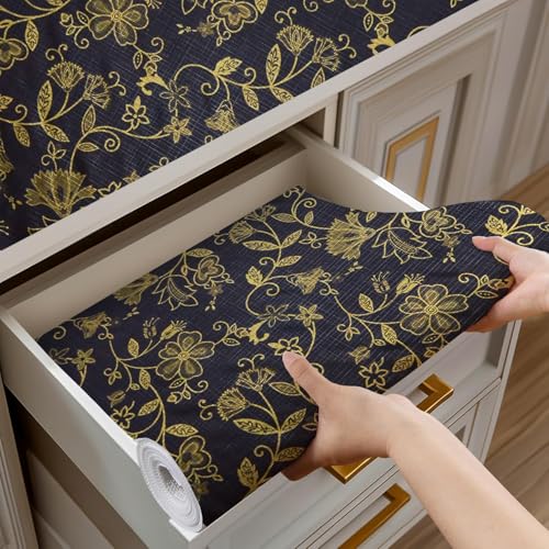 Vocal Store Anti-Slip Kitchen Cabinet Drawer Shelf Mat Liner Sheets Textured Multipurpose 10 Meter Roll, Brown - CDOJ9-P21-10M - Image 1