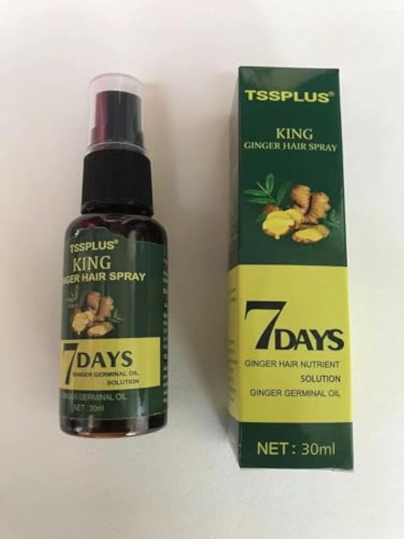 TSSPLUS NEW Arrive Hair Regrow 7 Day,Hair follicle regrowth,Ginger Essential Oil,Ginger Germinal Serum Essence Oil Loss Treatement Growth,grow hair serum,ginger hair growth oil,hair longer(30ML) - Image 2