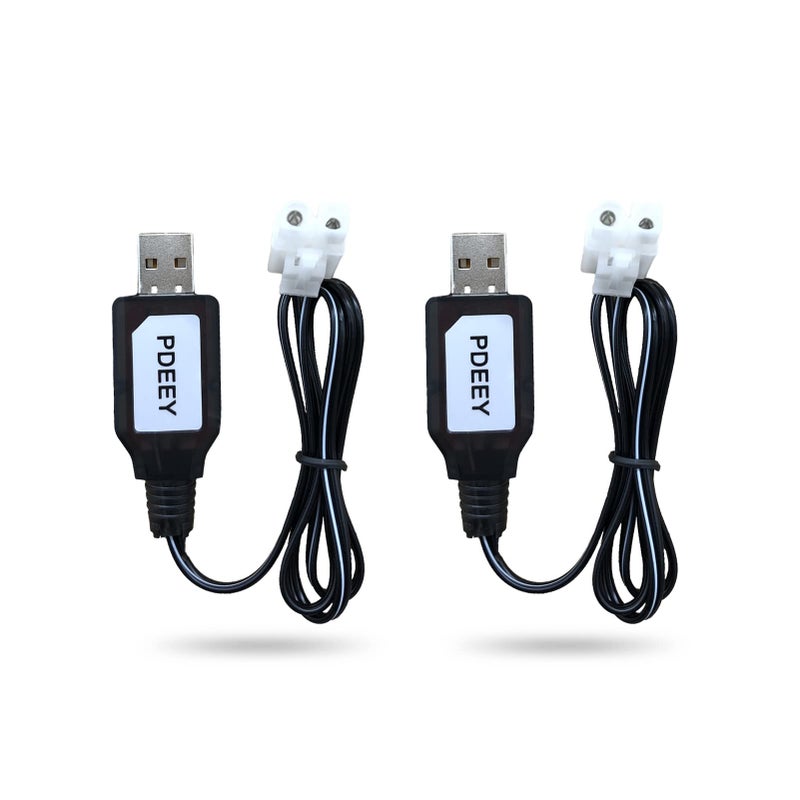 PDEEY Charger Replacement for Nerf Rival - 9.6V Tamiya Connector RC Car Airsoft NiCd Battery Charging Cable, 2 pcs - Image 2