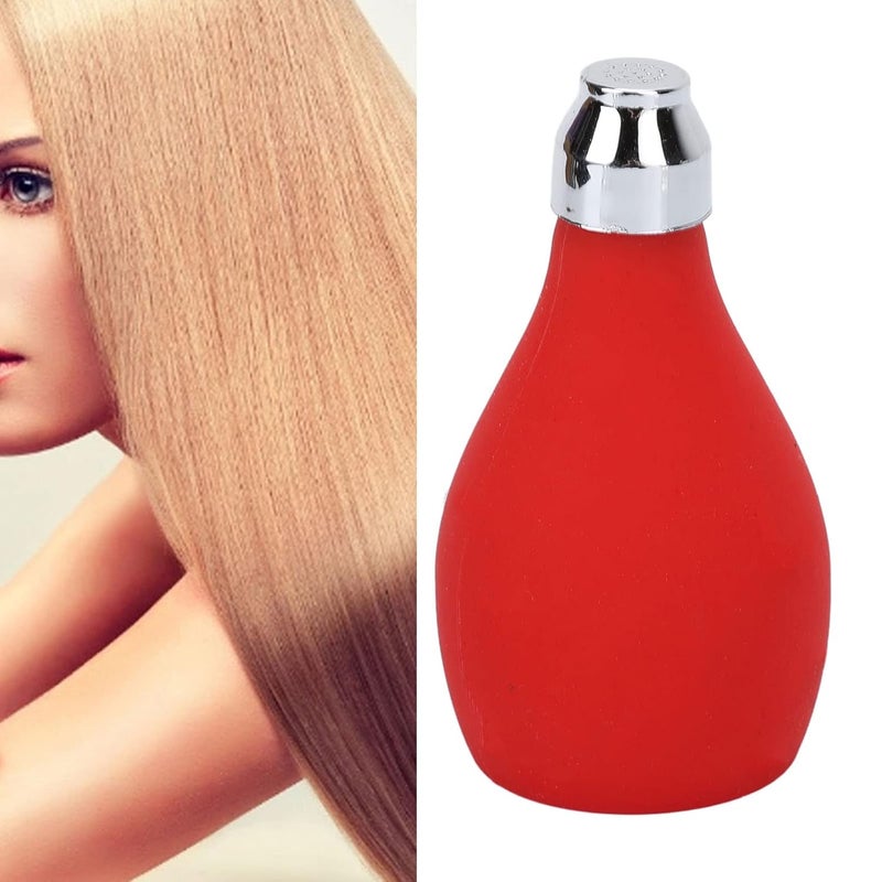 klarako Silicone Powder Spray, Red Powder Spray Bottle Hairdressing Spray Powder Bottle Neck Hair Spray Powder Spray Pump Home Hair Salon - Image 2