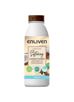 ENLIVEN Unruly Hair Softening Coconut & Macadamia Conditioner; 350Ml  - Image 1