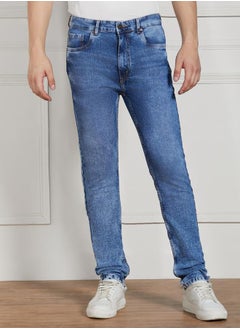 Dennis Lingo Mid Rise Slim Fit Stretchable Jeans by Styli  - Image 1
