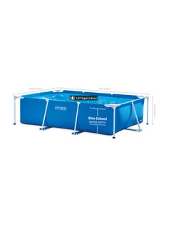 INTEX Rectangular Frame Above Ground Pool 300x200x75cm  - Image 4