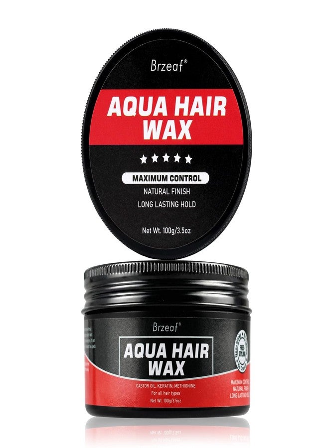 Brzeaf Aqua Hair Wax, Non-Sticky, Ultra Hold Hair Styling Wax, Maximum Hold & Natural Finish, Hair Edge Control, Hair Styling for All Hair Types, Gel Wax for Men & Women - Image 1