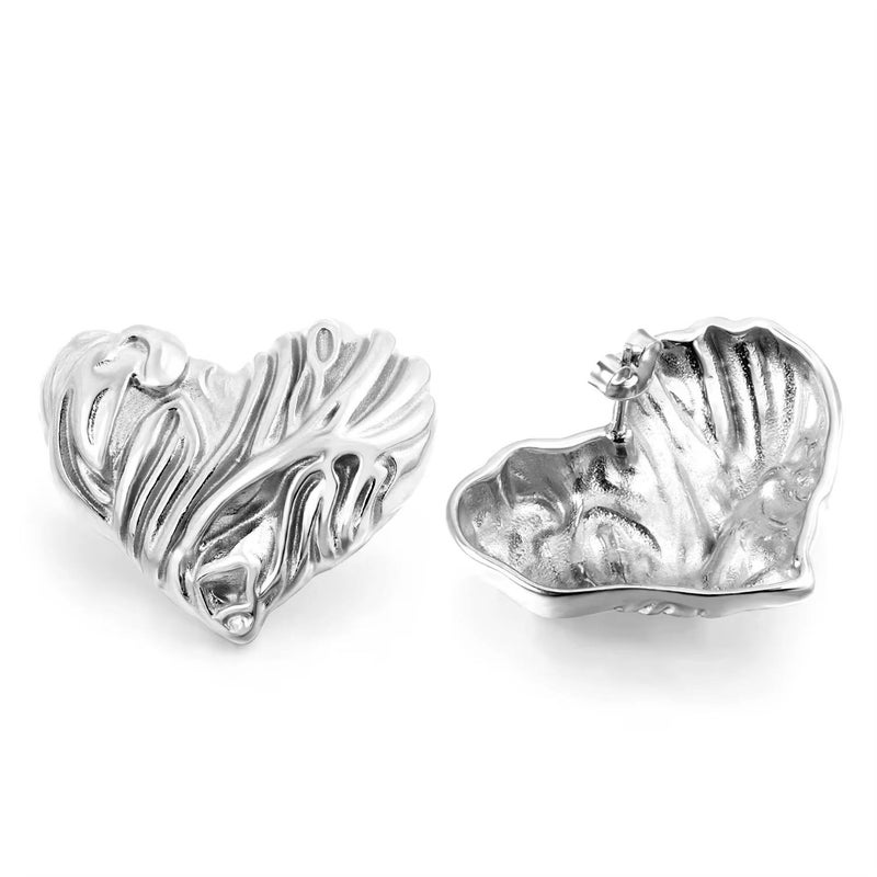 The Black Pearl Accessories Silver Stainless Steel Earring - Image 2