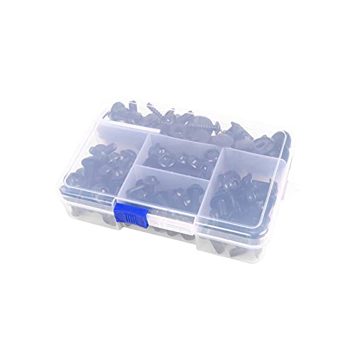 BAIONE Universal Fairing Bolt Kit 195 PCS M5 M6 Motorcycle Windscreen Screws Fasteners Accessories Replacement for Yamaha Honda Kawasaki Suzuki BMW Sportbike Mounting Kits Washers Nuts Screws Clips - Image 5