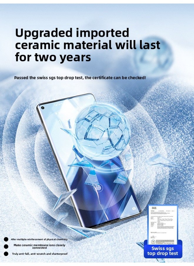 Generic Suitable For Millet 14ultra Mobile Phone Film 11 Tempered Film 12pro10s Ceramic 14pro13 Curved Surface 12s Anti-peep 1-Colour:Cover With Tempered Film In Seconds★2 Pieces Of Ultra-clear [dragon Crystal Glass]★Upgraded Explosion-proof]-Size:For Xiaomi Civi  - Image 4