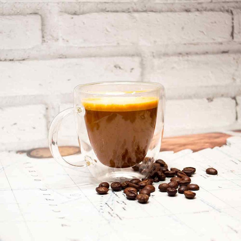 EZ Life Borosilicate Double Walled Glass Tea, Coffee Mug with Handle, Cappuccino Drinking Insulated Glass Mugs, Microwave Safe-Transparent- 150ml (4) - Image 3